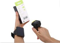 mini vestir do 2D leitor Wearable do varredor do código de barras do laser de Bluetooth no dedo